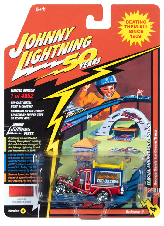 Johnny Lightning George Barris Ice Cream Truck Red 1:64