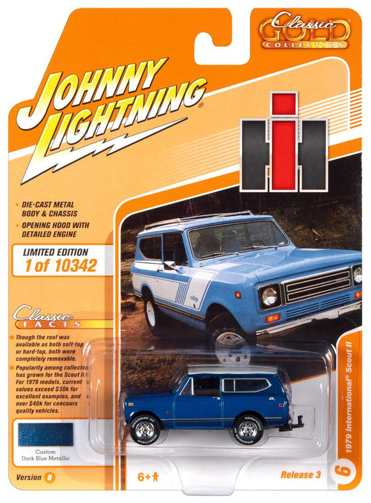 Johnny Lightning 1979 International Scout Dark Blue Metallic 1:64