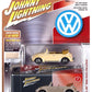 Johnny Lightning Tin 1975 Volkswagen VW Beetle Convertible Cream 1/64