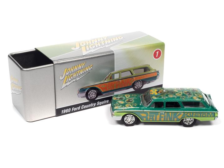 Johnny Lightning Rat Fink 1960 Ford Country Squire Green 1:64
