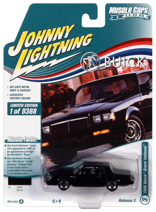 Johnny Lightning 1986 Buick Grand National Gloss Black 1:64
