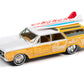 Johnny Lightning Street Freaks Surf Rods 1964 Olds Vista Cruiser Wagon Yellow 1:64