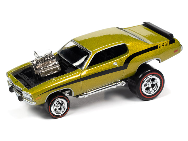 Johnny Lightning Zingers! 1973 Plymouth Road Runner Lime Green Metallic 1:64