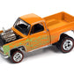 Johnny Lightning Zingers! 1981 Chevy Silverado 10 Fleetside Orange Metallic with Lime Flames 1:64