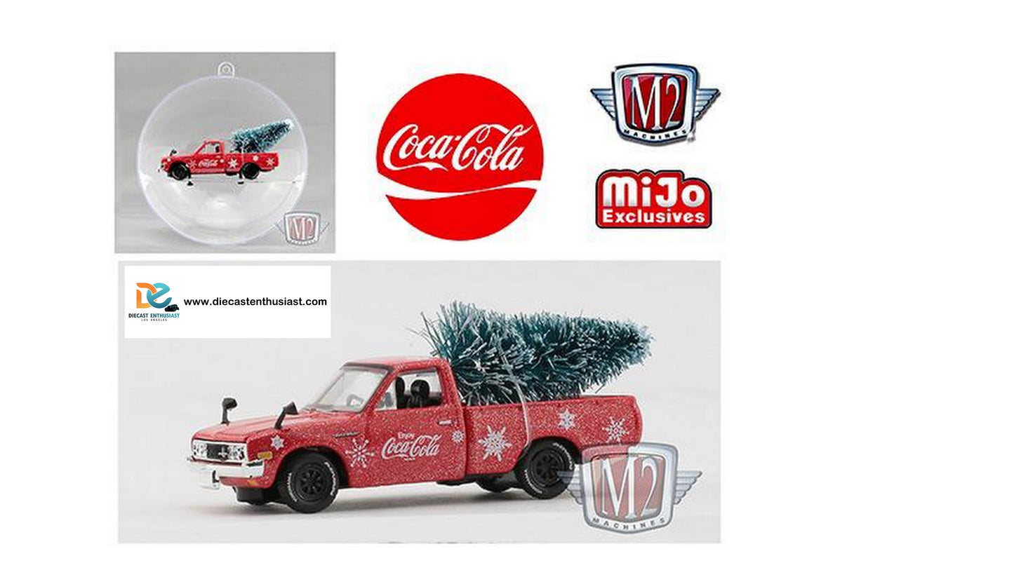 M2 Machines Coca Cola Christmas 1976 Datsun 620 Pickup Truck 1:64