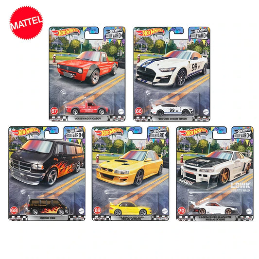 Hot Wheels Boulevard Series 2023 P Set of 5 1:64