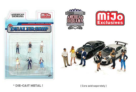 American Diorama Mijo Exclusives The Dealership Figures Set 1:64