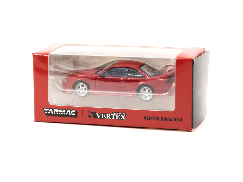 Tarmac Works Vertex Nissan Silvia S14 Red 1:64
