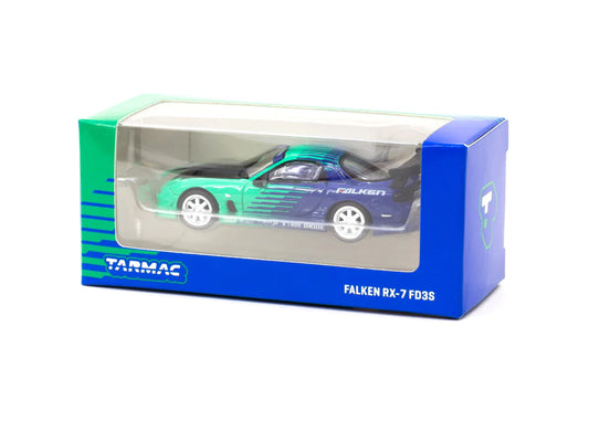 Tarmac Mazda Falken RX-7 (FD3S) Blue 1:64