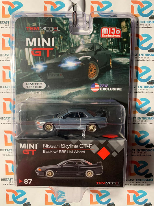 CHASE RAW Mini GT Mijo Exclusive Nissan Skyline GTR BBS Wheels 1:64