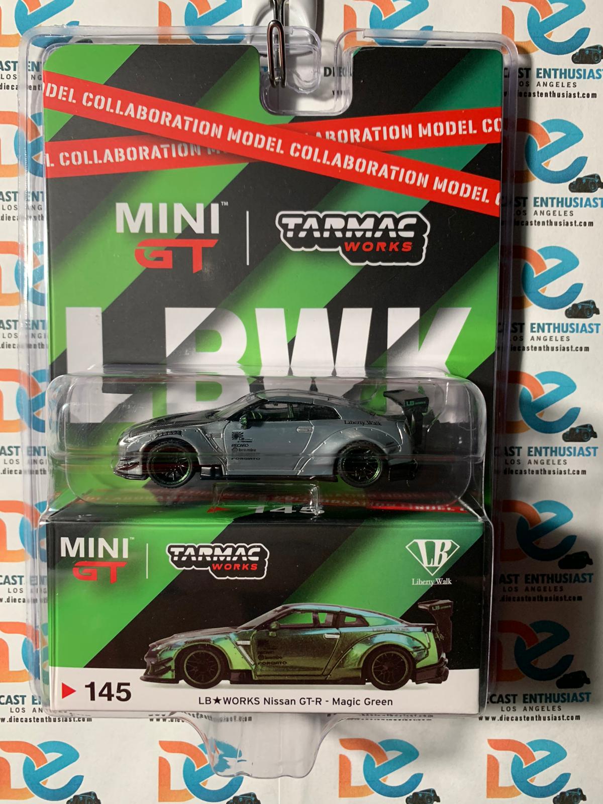 CHASE RAW Mini GT Tarmac LB Works Nissan GTR Magic Green 1:64