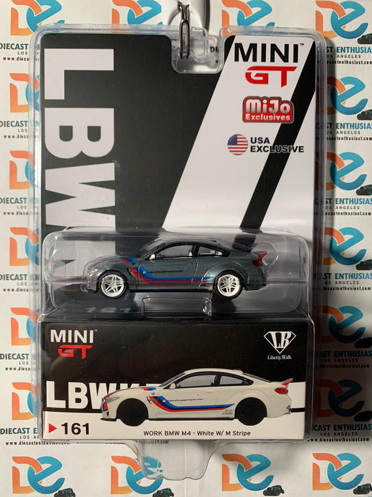 CHASE RAW Mini GT Mijo Exclusive BMW M4 White Stripe 1/64