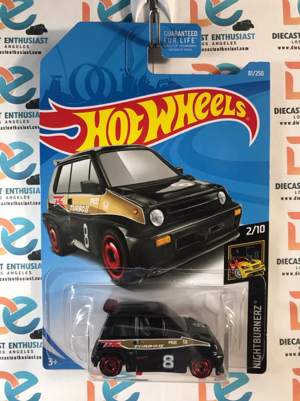 Hot Wheels 85 Honda City Turbo II Black 1:64