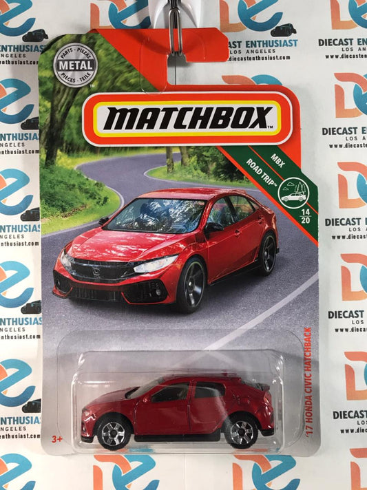 Matchbox 17 Honda Civic Hatchback Red 1:64