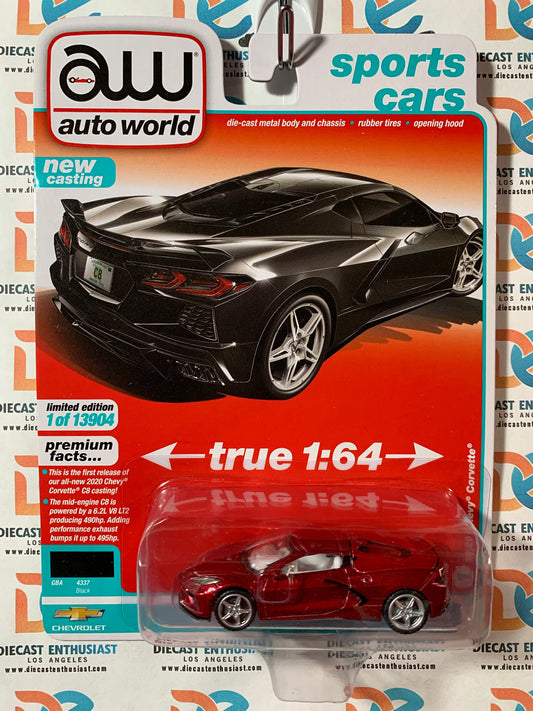 CHASE Auto World 2020 Chevy Corvette C8 1:64