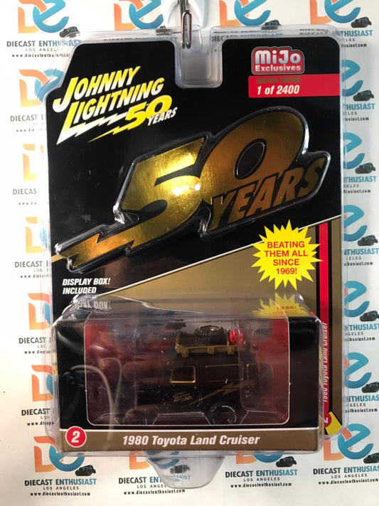 Johnny Lightning Mijo Exclusive 50 Years 1980 Toyota Land Cruiser with Roofrack 1:64