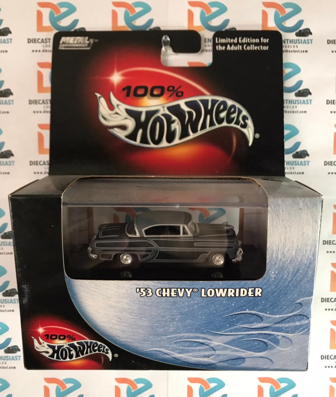 Hot Wheels Collectibles 53 Chevy Lowrider Black 1:64
