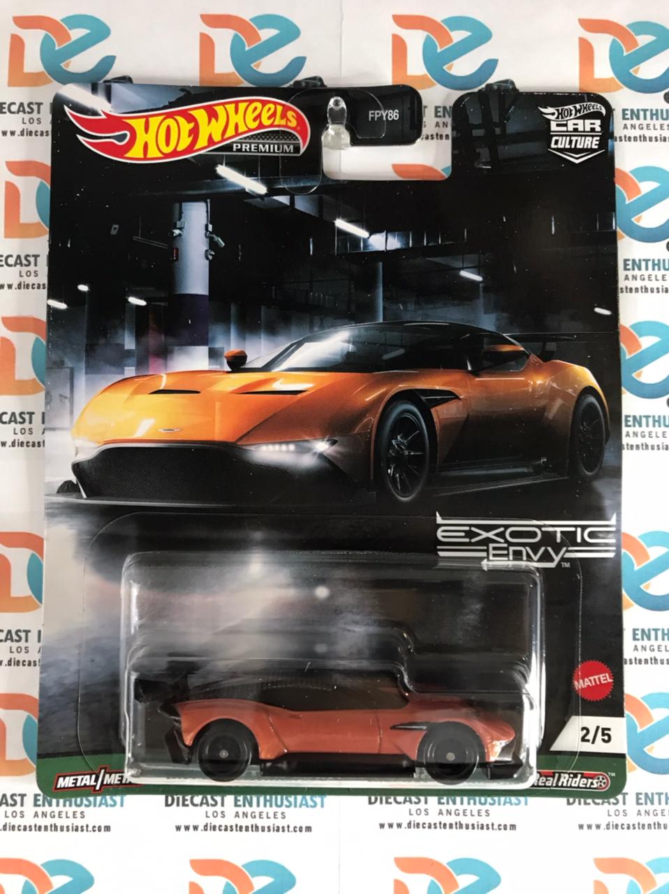 Hot Wheels Exotic Envy Aston Martin Vulcan Orange 1:64