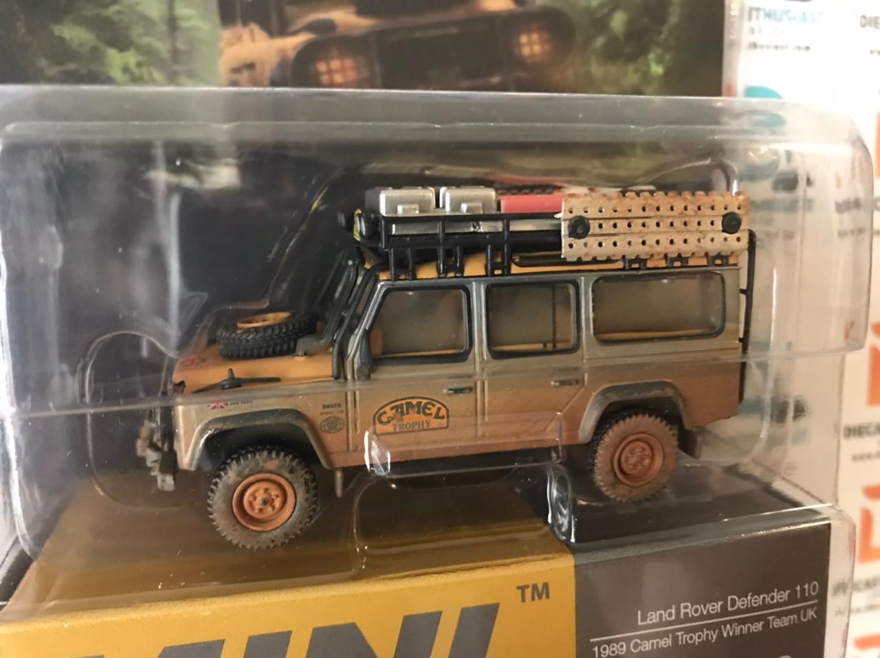 CHASE Mini GT Mijo Exclusive 221 Land Rover Defender 110 Camel Trophy Dirty Version 1:64