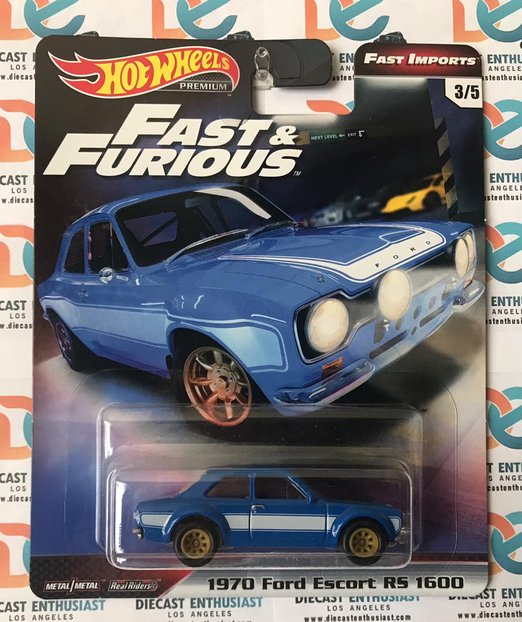 Hot Wheels Fast & Furious Fast Imports 1970 Ford Escort 1:64