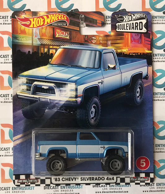 Hot Wheels Boulevard 83 Chevy Silverado 4x4 1:64