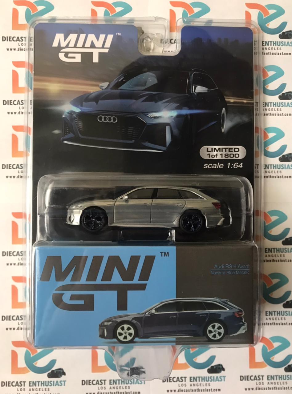 CHASE Mini GT Mijo Exclusives 186 Audi RS6 Wagon Blue 1:64