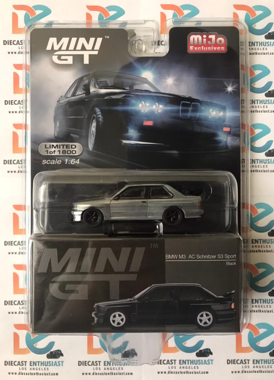 CHASE Mini GT Mijo Exclusives 119 BMW M3 AC Schnitzer S3 Sport Black 1:64