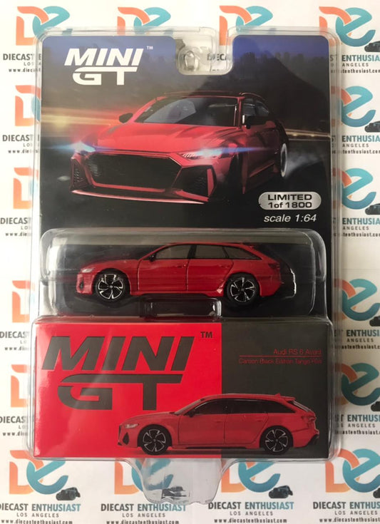 Mini GT Mijo Exclusive 194 Audi RS6 Avant Red 1:64