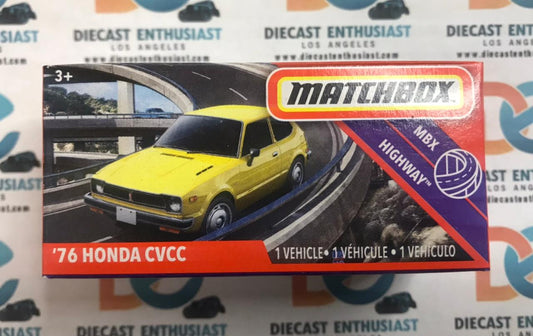 Matchbox Power Grabs 76 Honda CVCC Yellow 1:64