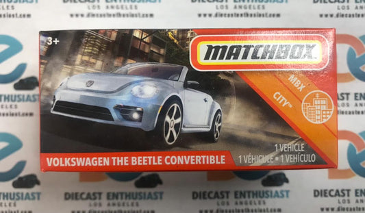 Matchbox Power Grabs Volkswagen The Beetle Convertible Silver 1:64