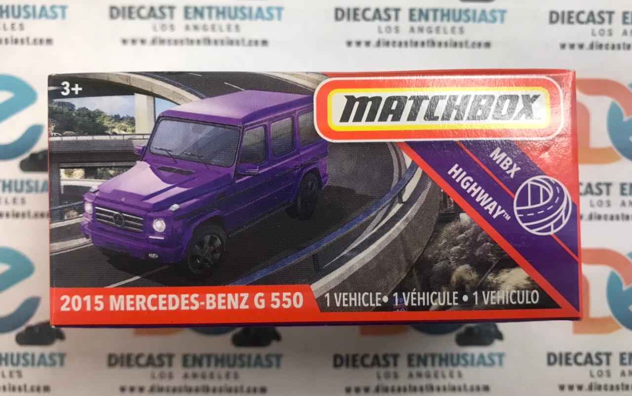 Matchbox Power Grabs 2015 Mercedes Benz G550 Purple 1:64