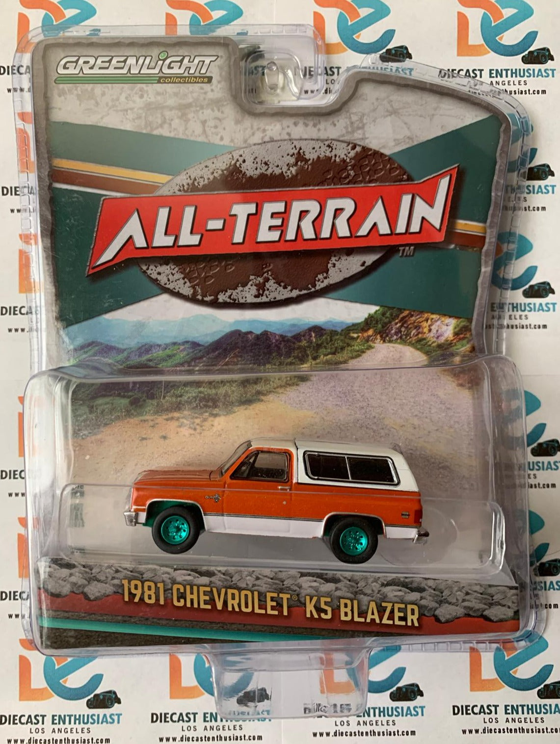 CHASE GREEN MACHINES Greenlight All Terrain 1981 Chevrolet K5 Blazer Orange 1:64