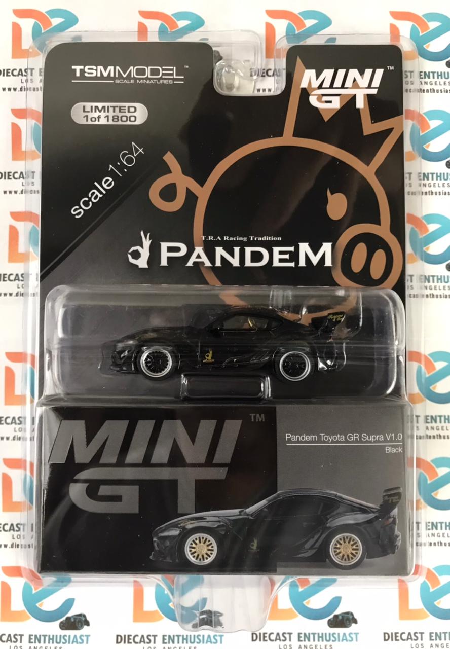 CHASE Mini GT Mijo Exclusive 219 Pandem Toyota GR Supra V1.0 Black 1:64