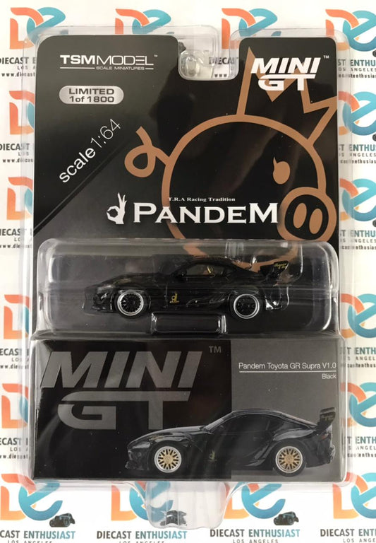 CHASE Mini GT Mijo Exclusive 219 Pandem Toyota GR Supra V1.0 Black 1:64