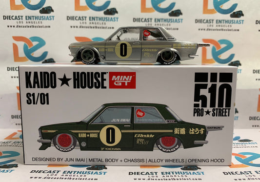 CHASE Mini GT X Kaido House Datsun 510 Pro Street OG Green 1:64