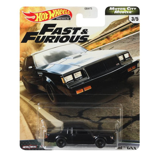 Hot Wheels Fast & Furious Motor City Muscle 87 Buick Regal GNX Black 1:64