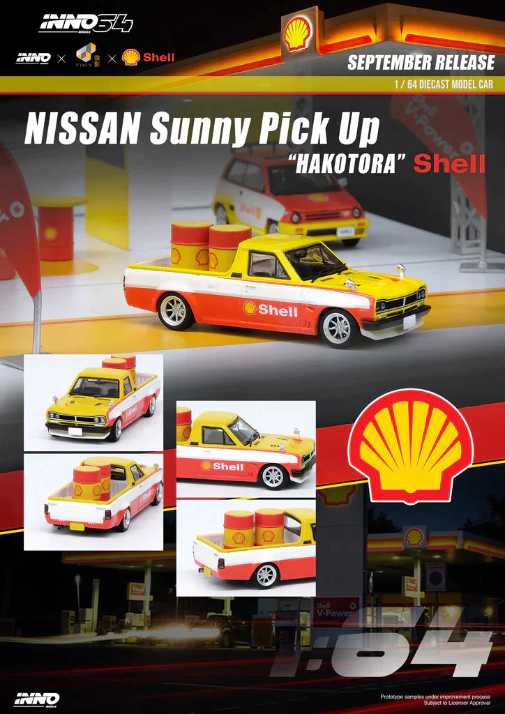 Inno64 Nissan Sunny Pickup Hakotora Shell 1:64