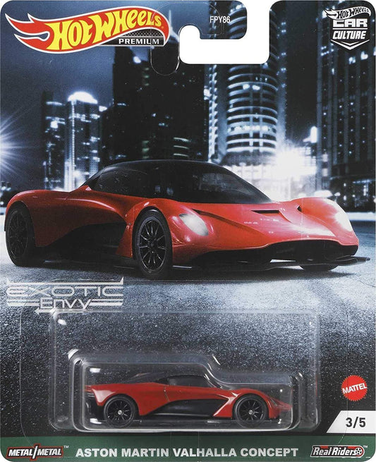 Hot Wheels Exotic Envy Aston Martin Valhalla Concept Red 1:64