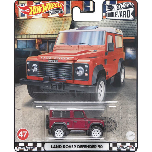 Hot Wheels Boulevard Land Rover Defender 90 Red 1:64