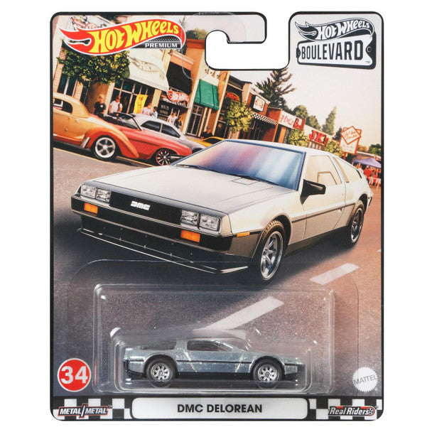 Hot Wheels Boulevard DMC Delorean Silver 1:64