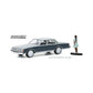 Greenlight The Hobby Shop 1981 Chevrolet Caprice Classic Silver with Woman Figure 1:64