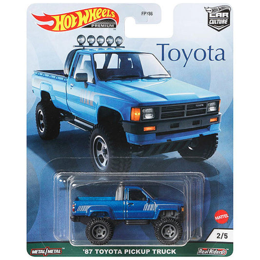 Hot Wheels 87 Toyota Pickup Truck Blue 1:64