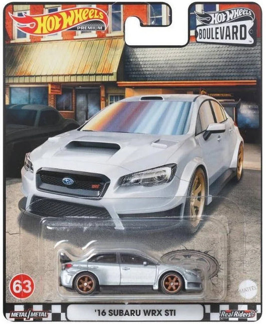 Hot Wheels Boulevard 16 Subaru WRX Sti Silver 1:64