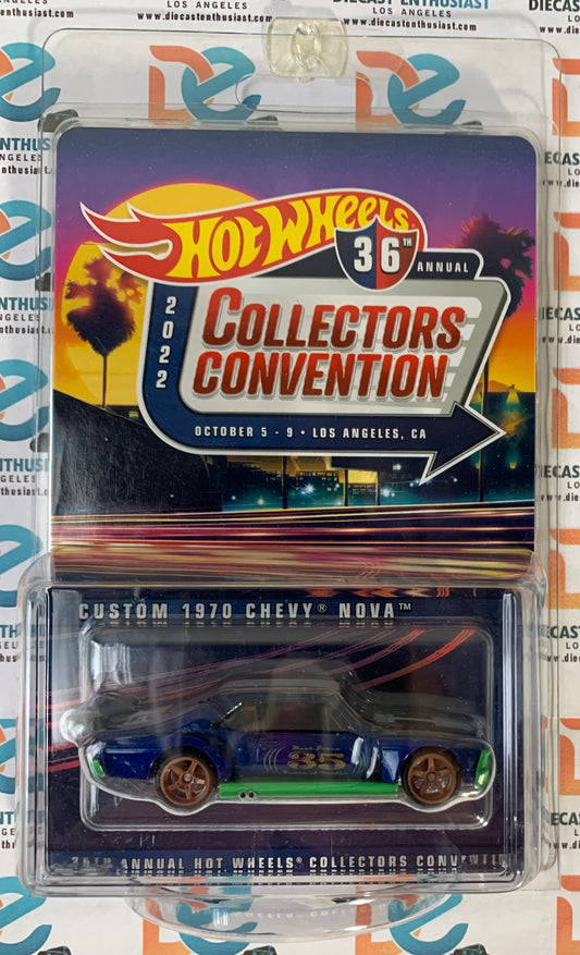 Hot Wheels 36th Annual 2022 Collectors Convention Los Angeles Custom 1970 Chevy Nova 1:64