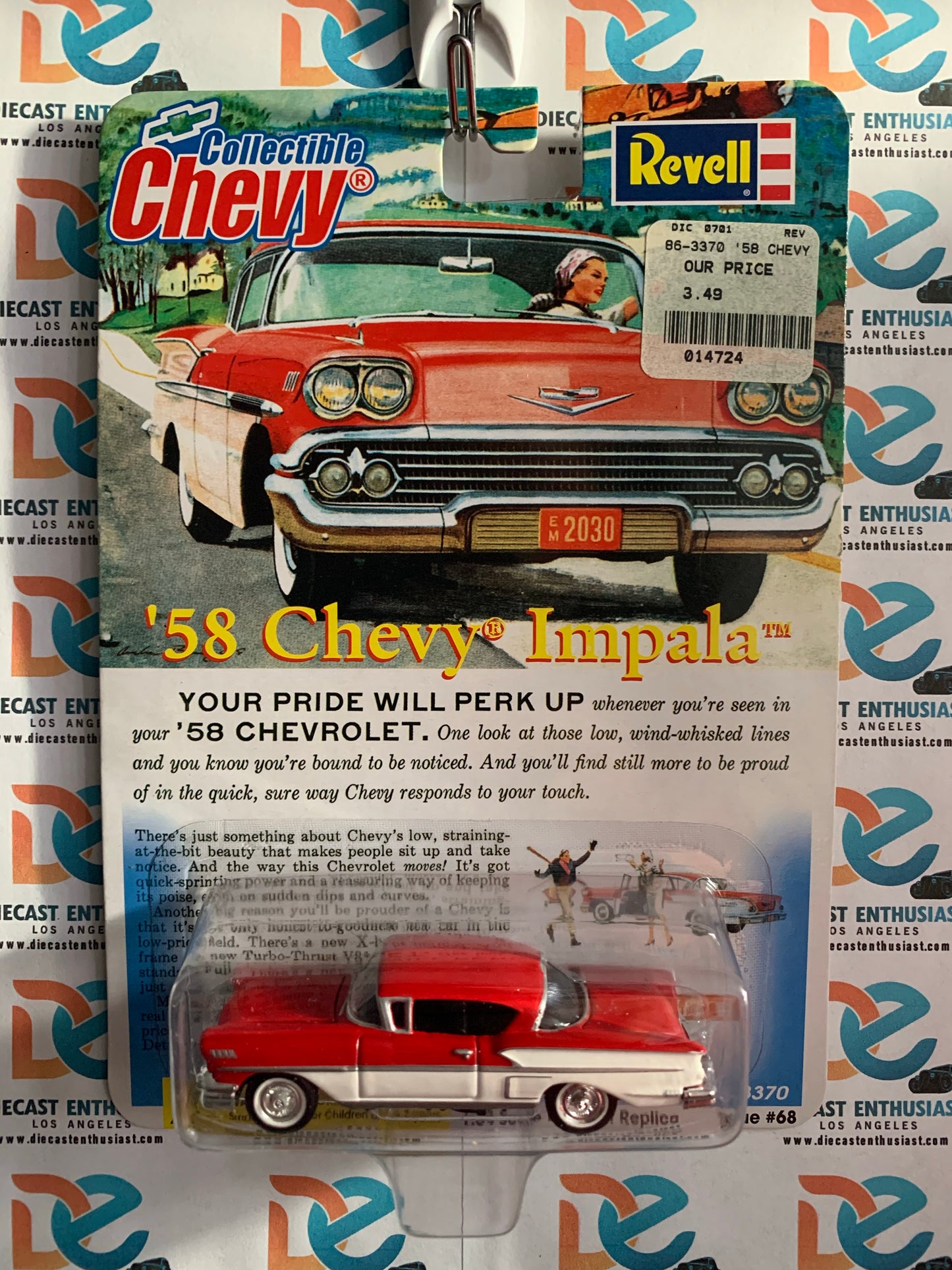Revell 58 Chevy Impala Red White 1:64