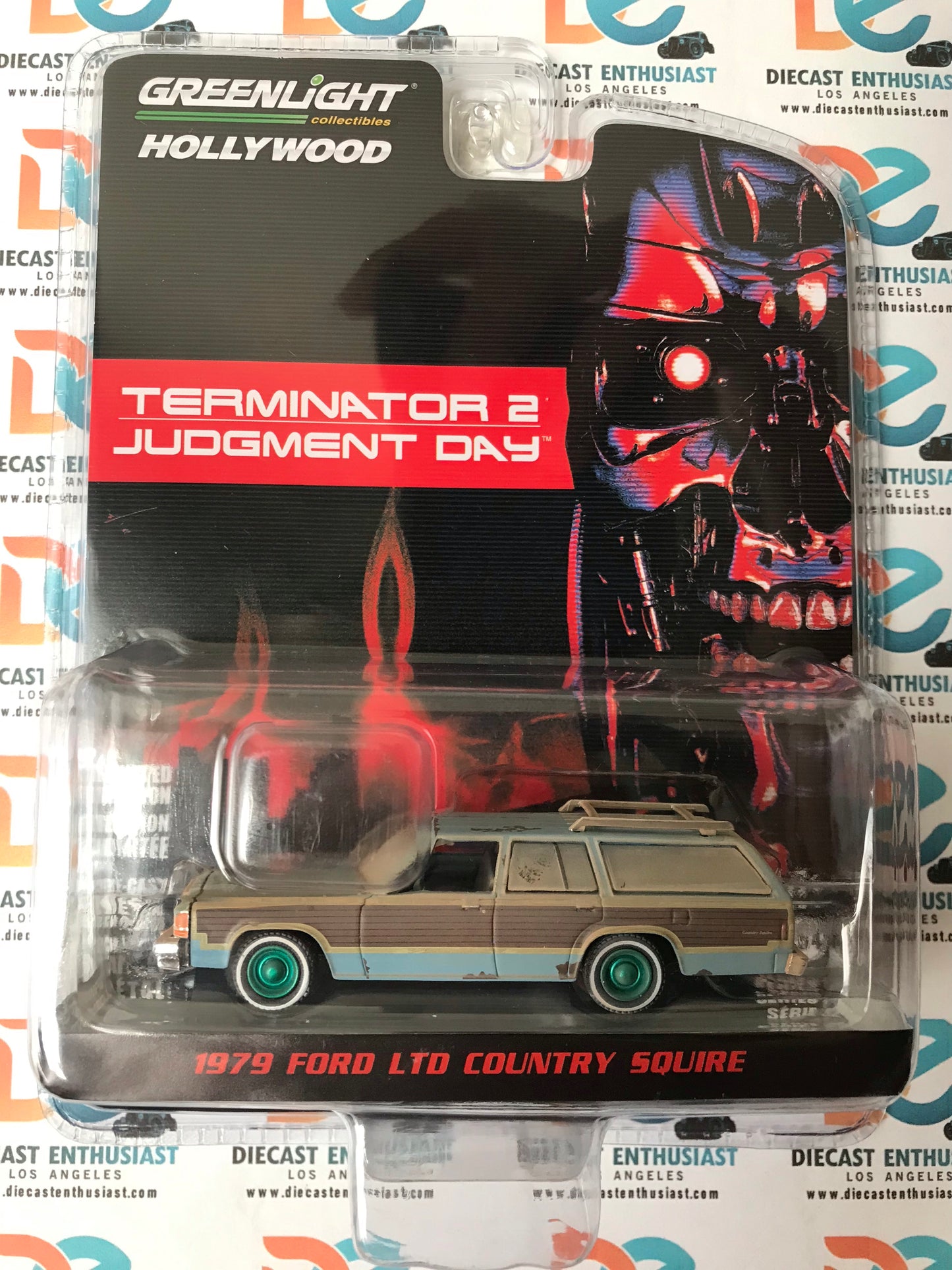 CHASE GREEN MACHINES Greenlight Terminator 2 Judgement Day 1979 Ford LTD Country Squire 1:64