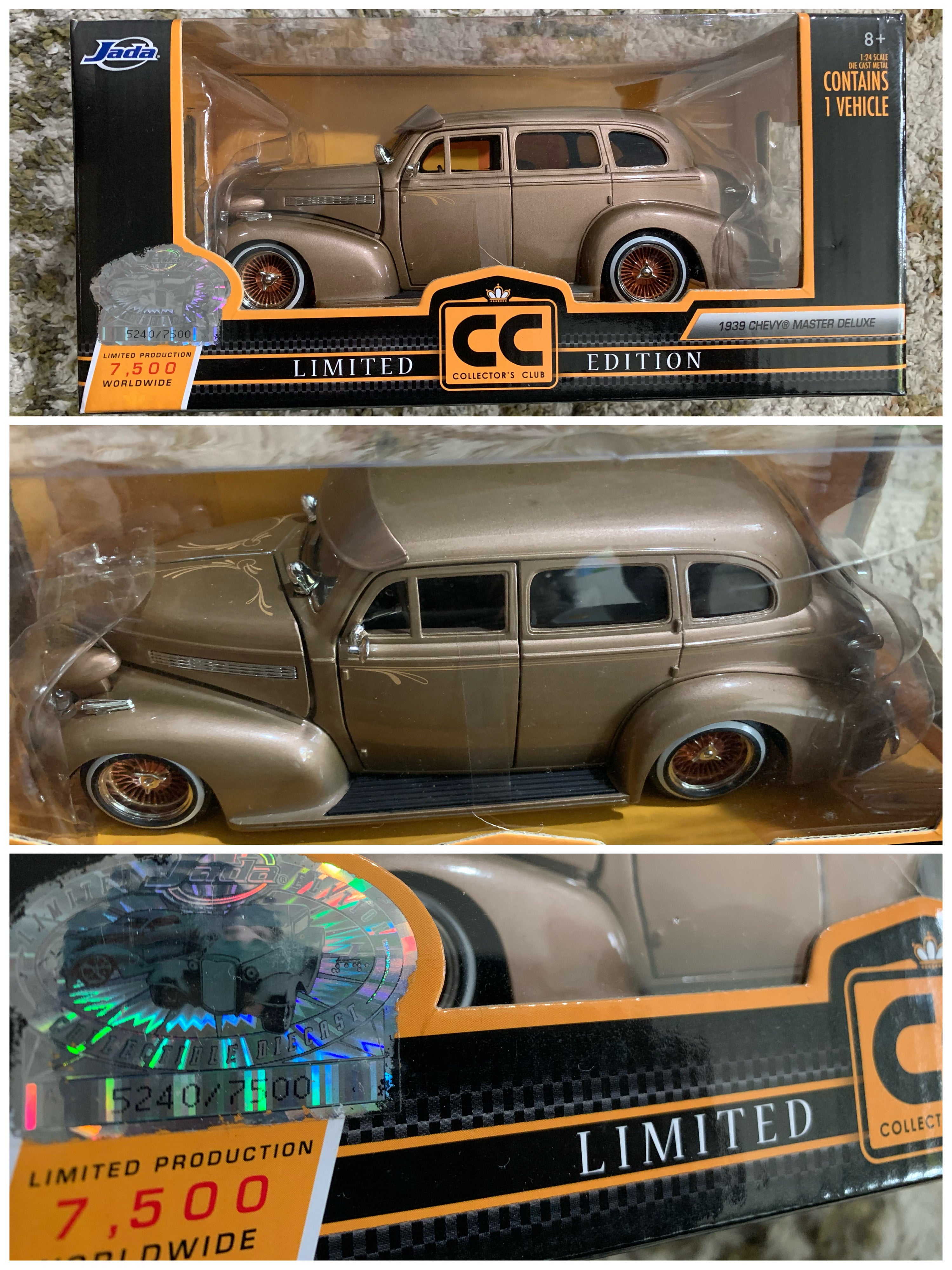 Jada Toys Collectors Club 1939 Chevy Master Deluxe Gold 1:24