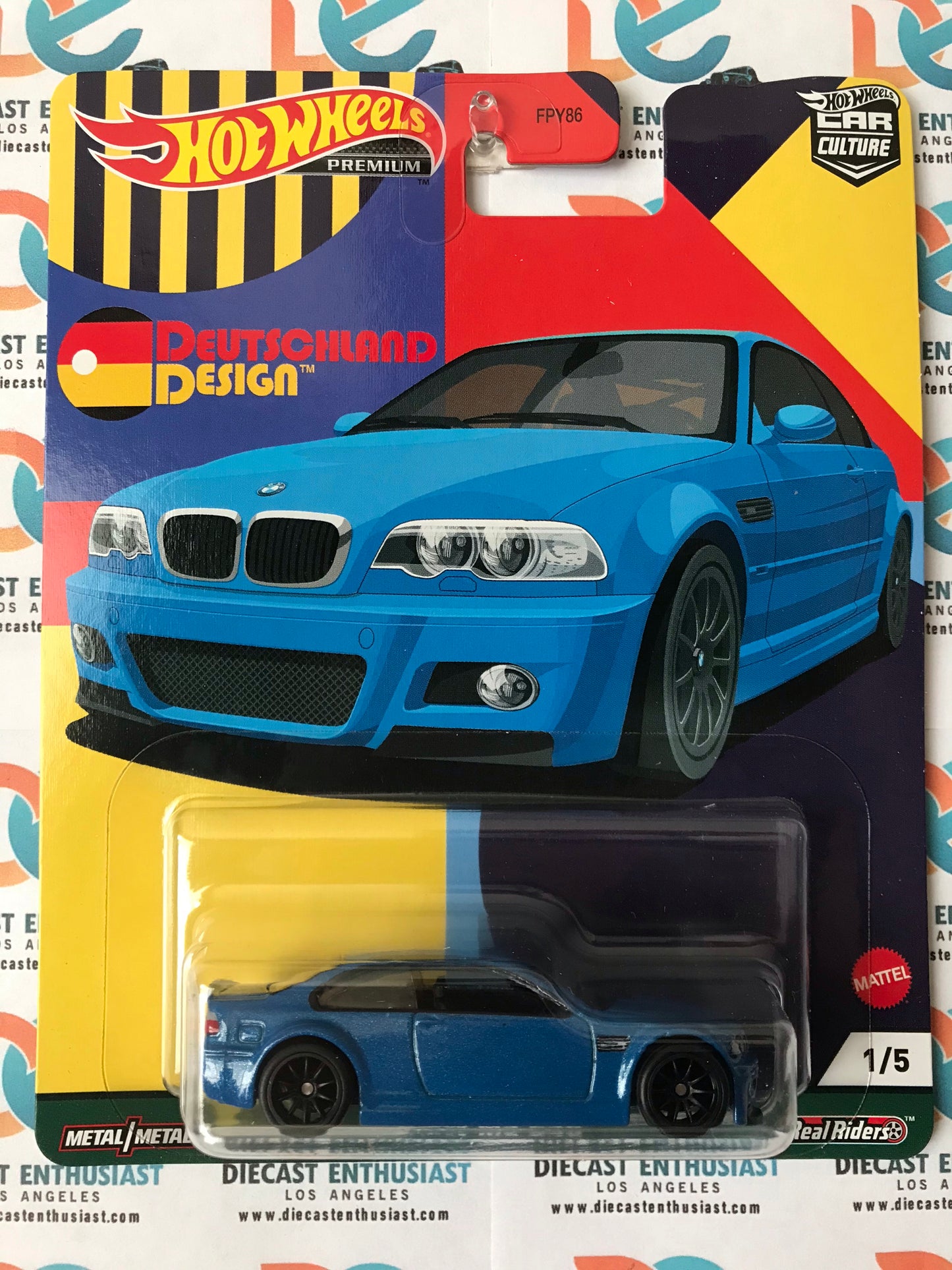Hot Wheels Deutschland Design BMW M3 E46 Blue 1:64