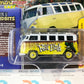 Johnny Lightning Malaya Mini CS Customs Exclusives 1965 Volkswagen Type II Samba Bus Rat Fink Yellow 1:64