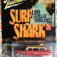 CHASE WHITE LIGHTNING Johnny Lightning Surf Shark 1959 Cadillac Ambulance Malibu Beach Rescue Orange 1:64